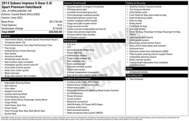 Thumbnail: 2013 Subaru Impreza - 8