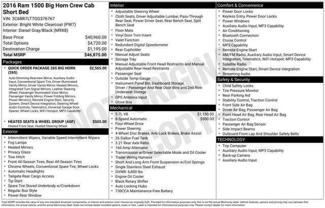 Thumbnail: 2016 RAM 1500 - 8
