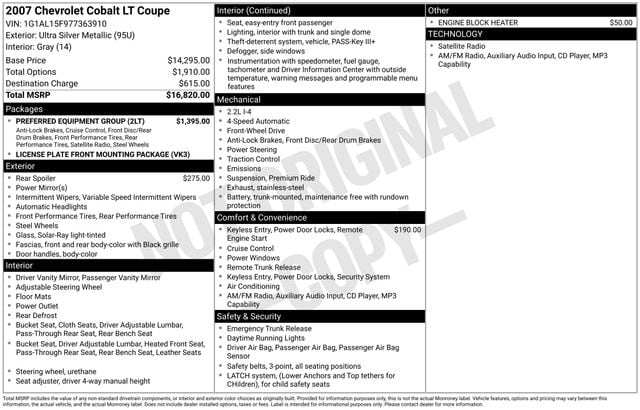 Thumbnail: 2007 Chevrolet Cobalt - 8