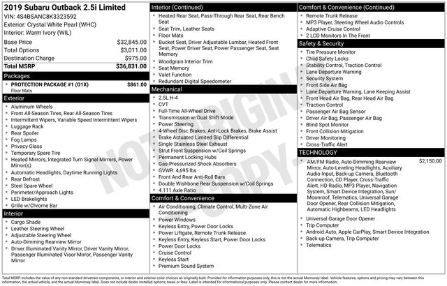 Thumbnail: 2019 Subaru Outback - 8