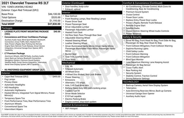 Thumbnail: 2021 Chevrolet Traverse - 8