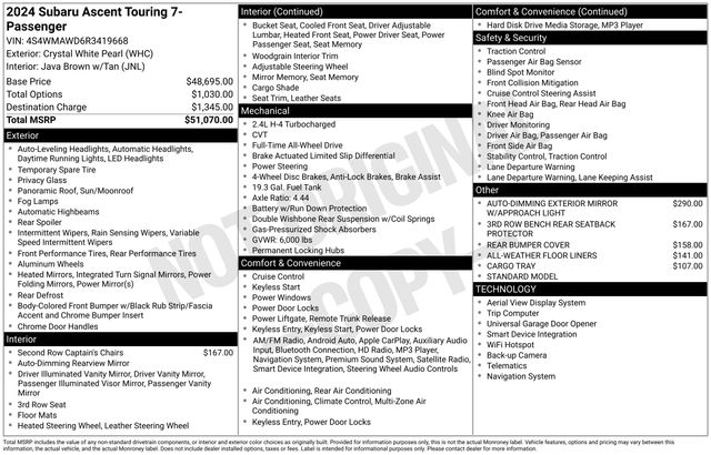 Thumbnail: 2024 Subaru Ascent - 8