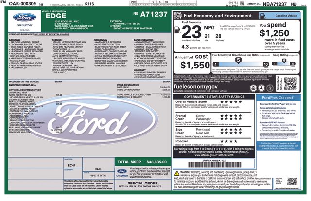 Thumbnail: 2022 Ford Edge - 9