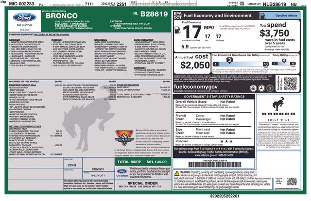 Thumbnail: 2022 Ford Bronco - 8