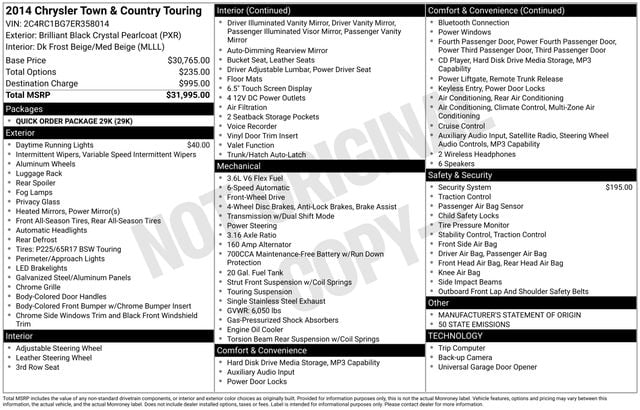 Thumbnail: 2014 Chrysler Town & Country - 8