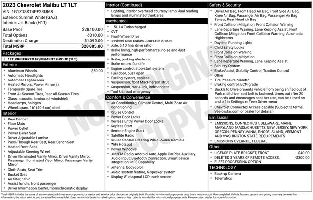 Thumbnail: 2023 Chevrolet Malibu - 8