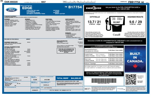 Thumbnail: 2015 Ford Edge - 8