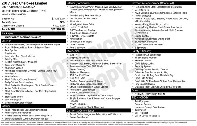 Thumbnail: 2017 Jeep Cherokee - 8