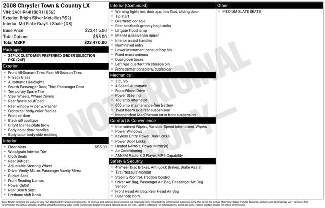 Thumbnail: 2008 Chrysler Town & Country - 8