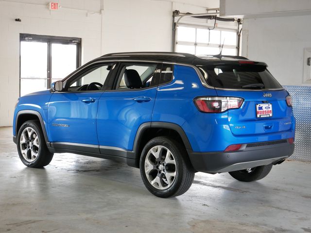 Certified Used 2021 Jeep Compass SUV Limited Laser Blue Pearlcoat