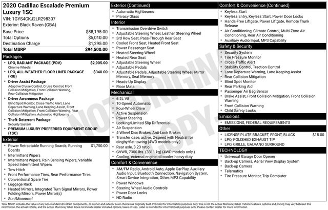 Thumbnail: 2020 Cadillac Escalade - 9