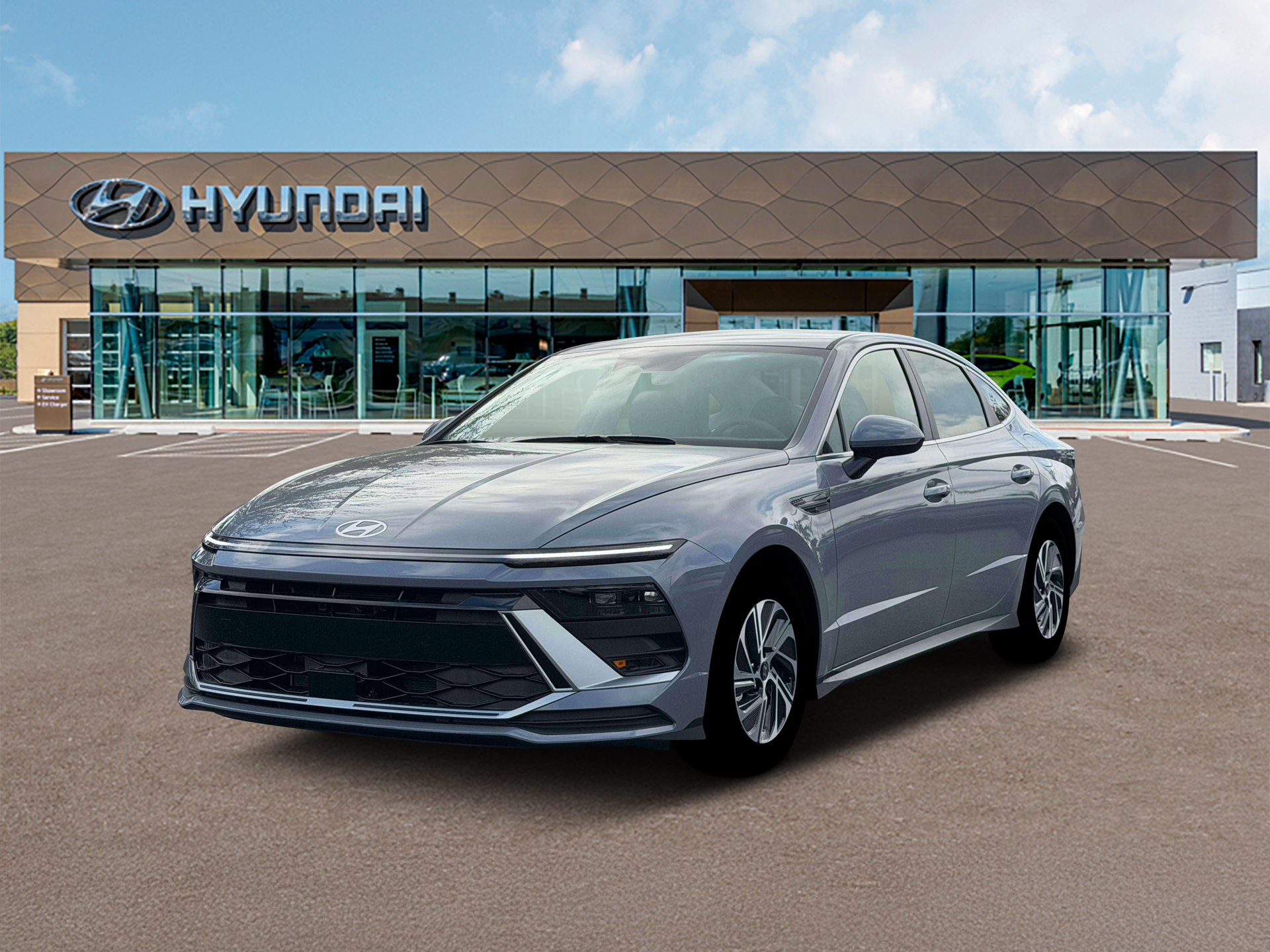 2026 Hyundai Sonata Hybrid Blue Sedan