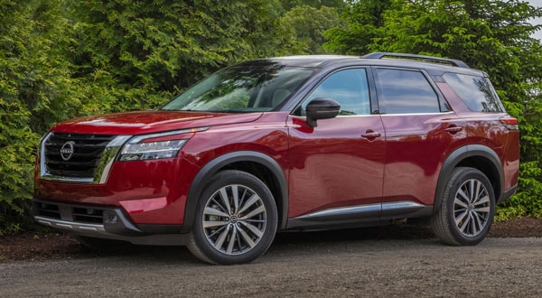 Red 2024 Nissan Pathfinder 3-Row SUV