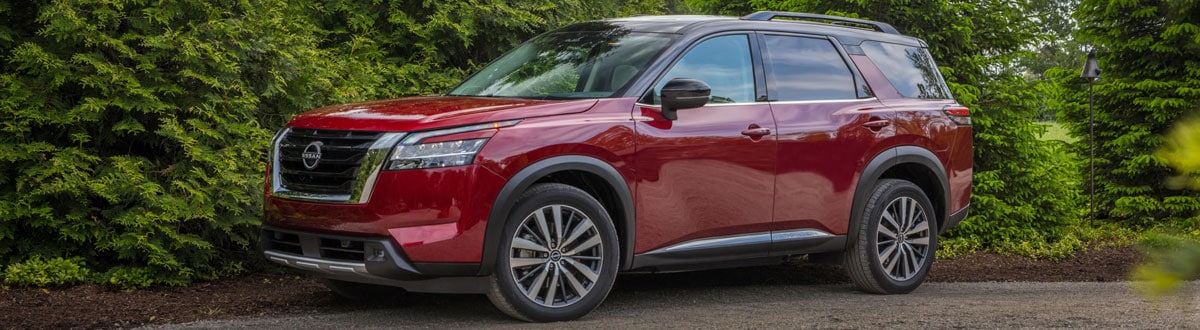 Red 2024 Nissan Pathfinder 3-Row SUV