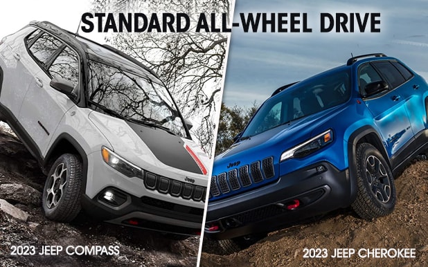 2023 Compass and Cherokee standard all-wheel drive
