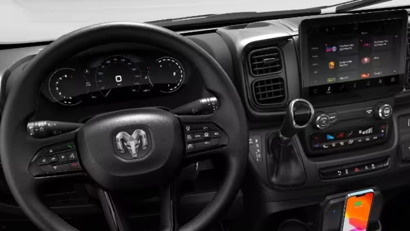 2025 Ram ProMaster EV Infotainment System Apple Carplay Alexa Android Auto