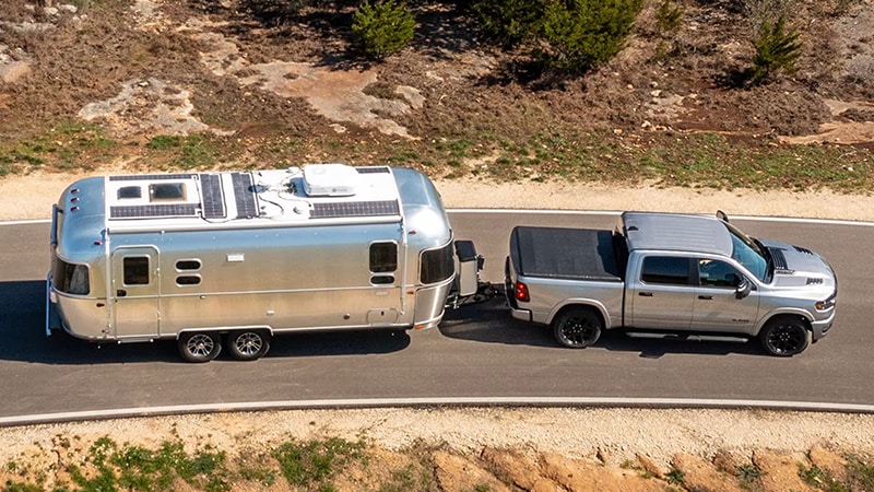 2025 Ram 1500 towing capacity of 11,580 pounds.