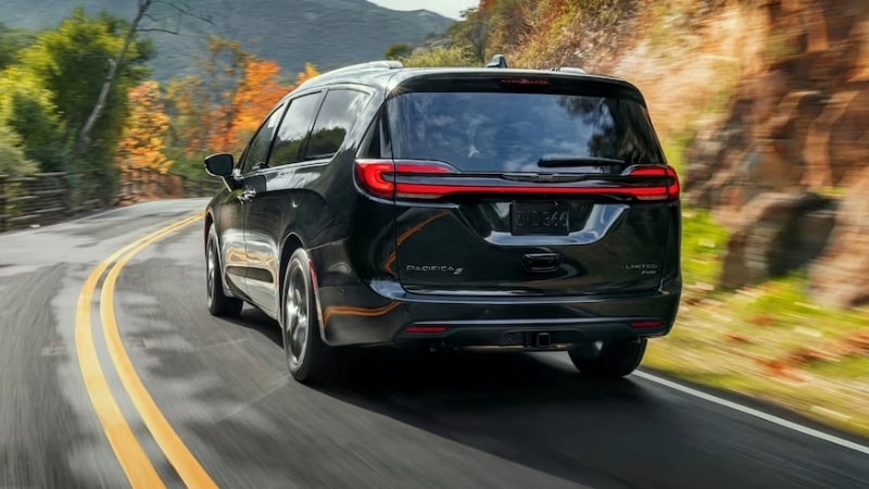 2024 Chrysler Pacifica driving on the road near Newburgh
