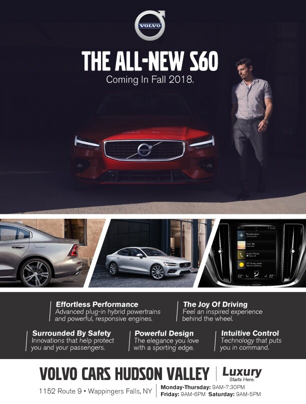 All New Volvo S60 Volvo Cars Hudson Valley