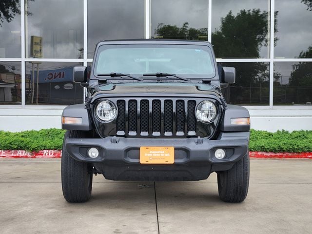 Certified 2023 Jeep Wrangler 4-Door Sport S with VIN 1C4HJXDG4PW512612 for sale in Lewisville, TX