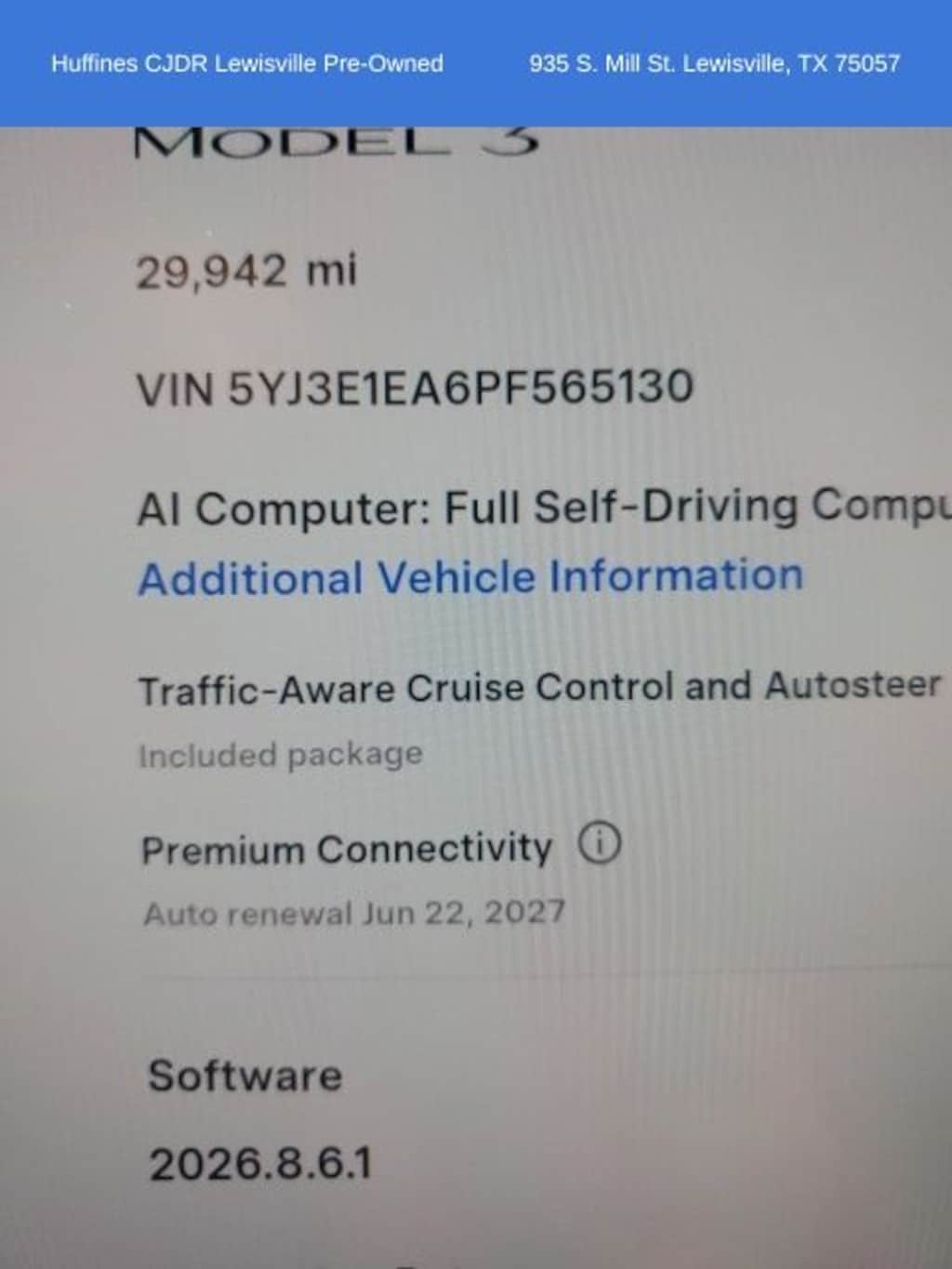 Used 2023 Tesla Model 3 Base Sedan