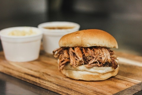 BBQ food at a restaurant in Plano, TX