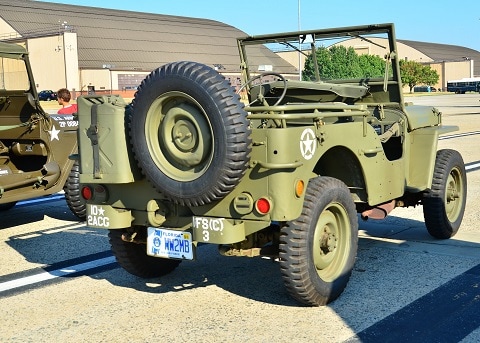 willys jeep parked on the road in plano, tx