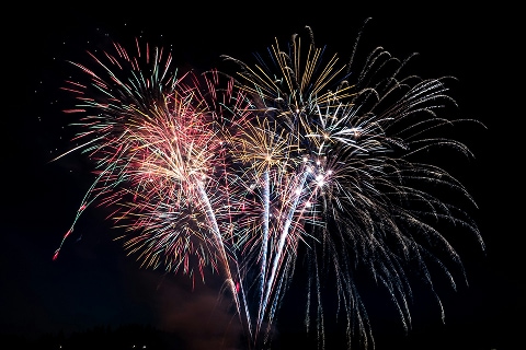a firework show