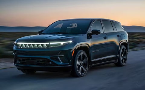 black Jeep Wagoneer S electric SUV