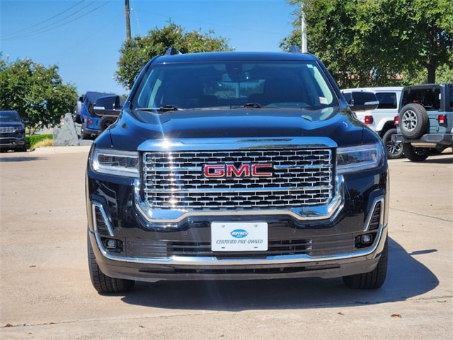 Used 2021 GMC Acadia Denali with VIN 1GKKNPLS9MZ198289 for sale in Plano, TX