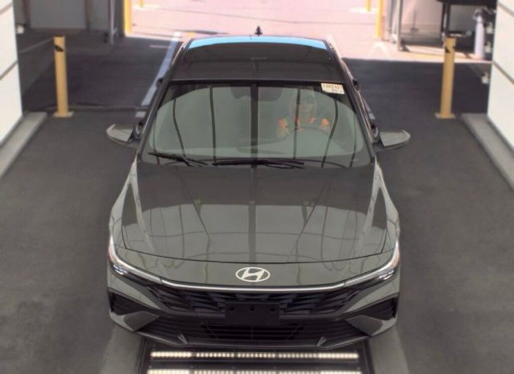Certified 2025 Hyundai Elantra Hybrid Blue Sedan