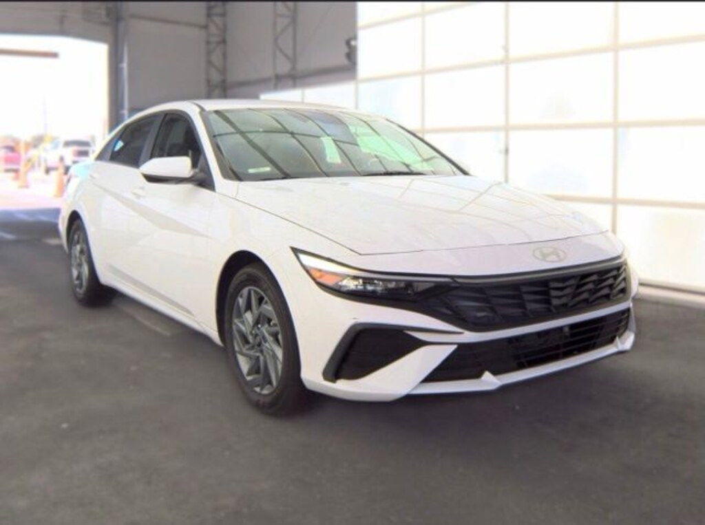 Certified 2025 Hyundai Elantra Hybrid Blue Sedan