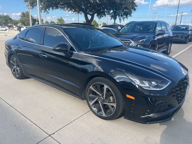 Used 2021 Hyundai Sonata SEL Plus with VIN 5NPEJ4J27MH097975 for sale in Plano, TX