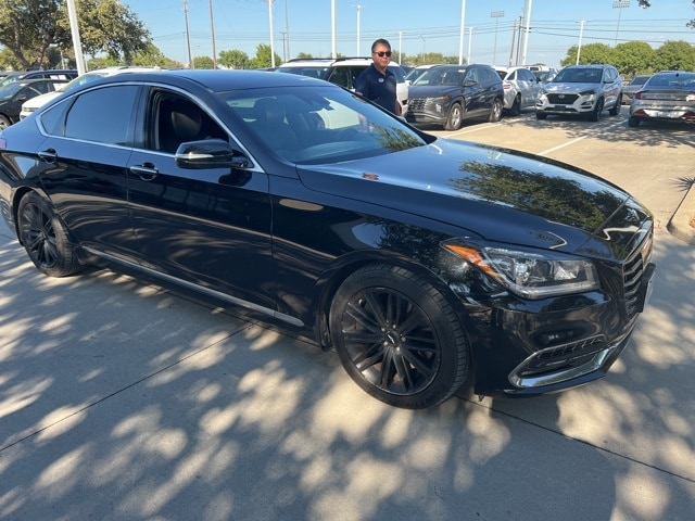 Used 2018 GENESIS G80 Base with VIN KMHGN4JE8JU216931 for sale in Plano, TX