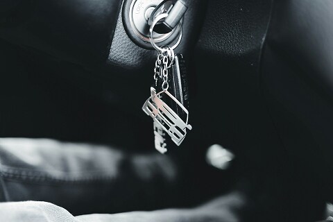car keys in the ignition