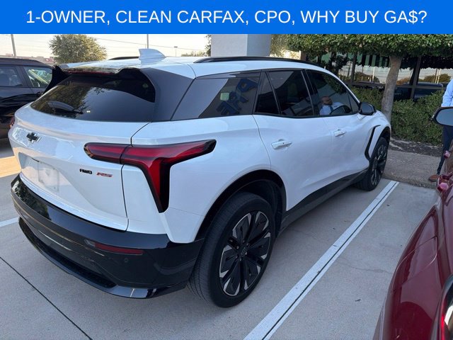 Certified 2024 Chevrolet Blazer EV RS with VIN 3GNKDCRJ1RS203521 for sale in Plano, TX