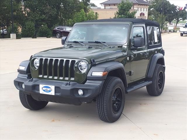 Used 2021 Jeep Wrangler Sport S with VIN 1C4HJXAG6MW827380 for sale in Corinth, TX