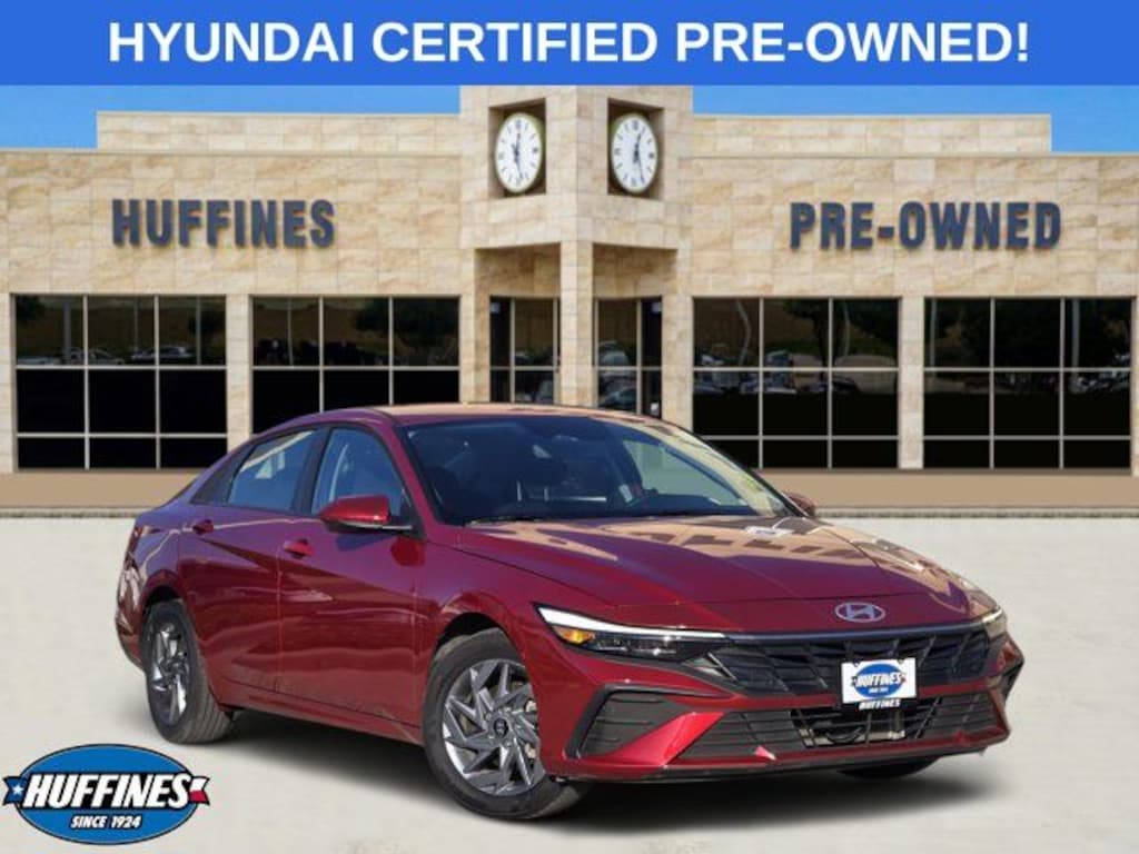Certified 2025 Hyundai Elantra Hybrid Blue Sedan