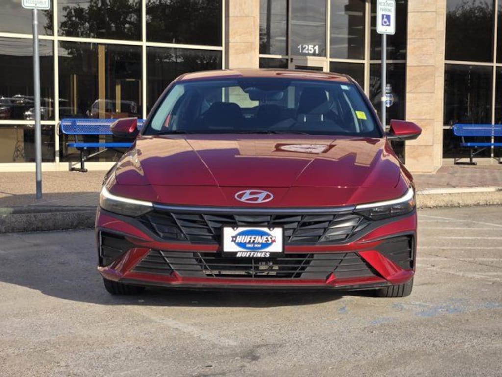Certified 2025 Hyundai Elantra Hybrid Blue Sedan