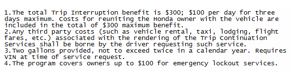 Honda Roadside Assistance  Road Service Program  Honda Dealer Dallas