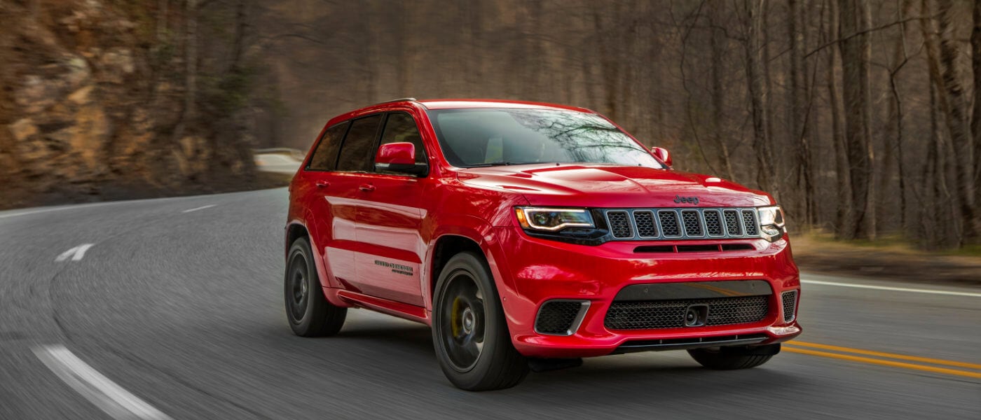 2021 Jeep Grand Cherokee in a forest