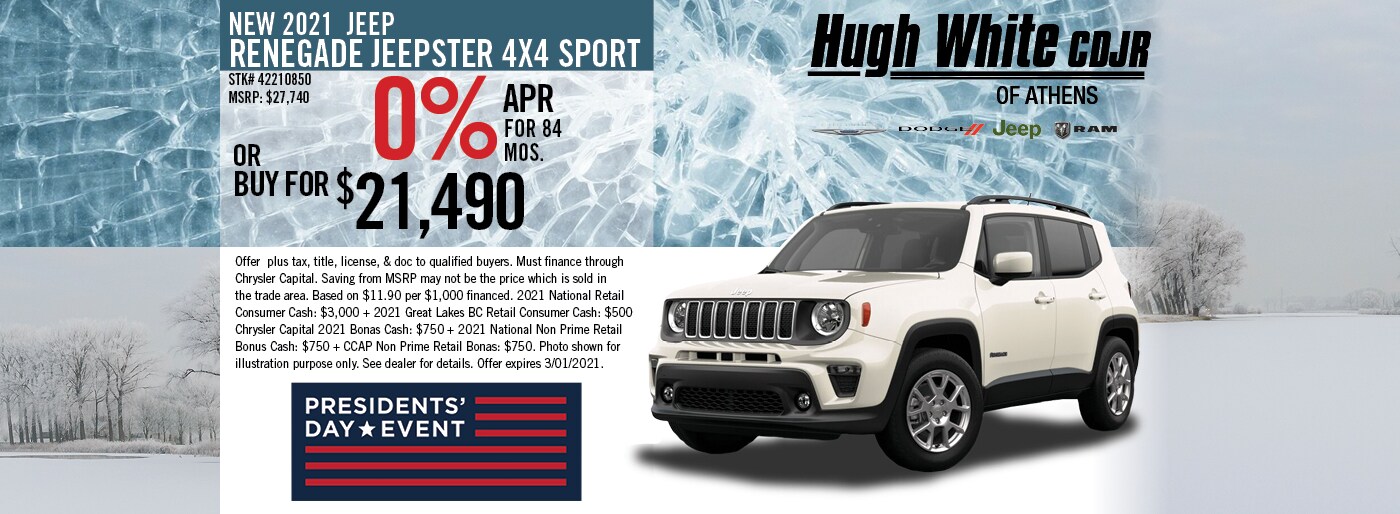 Hugh White CDJR Jeep Dealership in Athens, OH