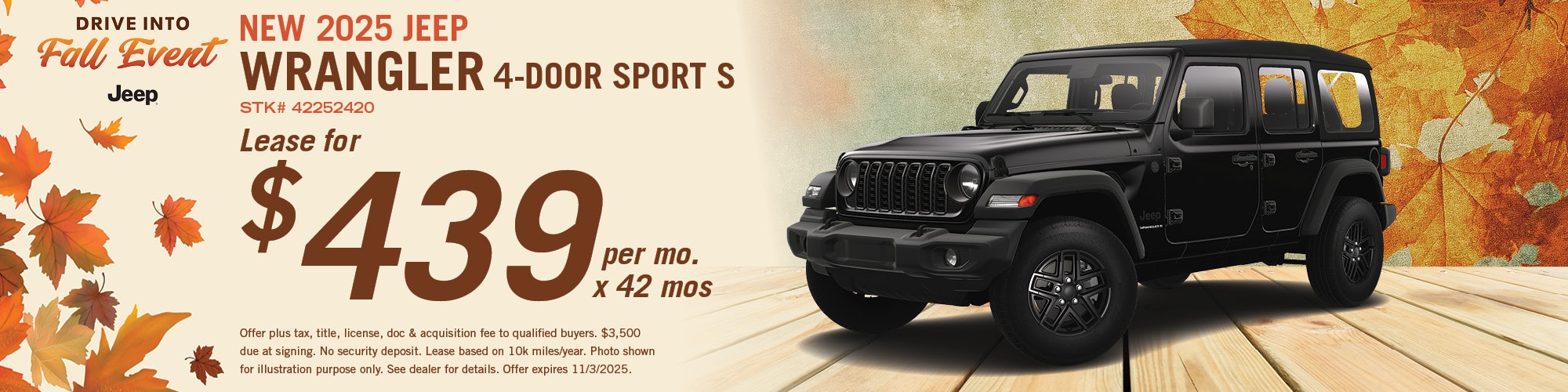 2025 Jeep Wrangler Sport S Offer | Hugh White CDJR