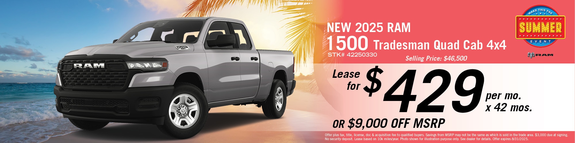 2025 Ram 1500 Tradesman Offer | Hugh White CDJR