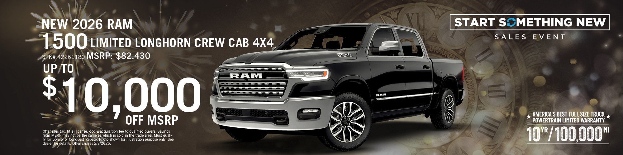2026 Ram 1500 Limited Longhorn Offer | Hugh White CDJR