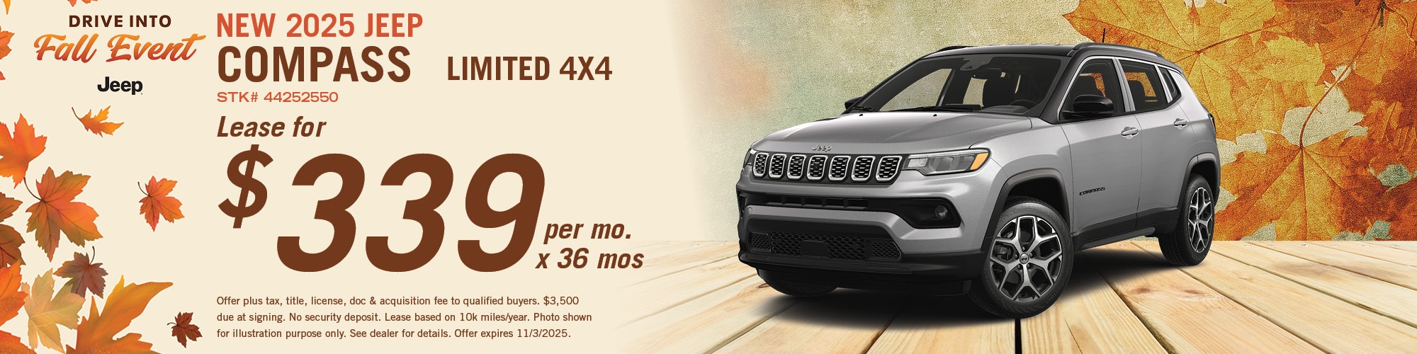 2025 Jeep Compass Limited Offer | Hugh White CDJR