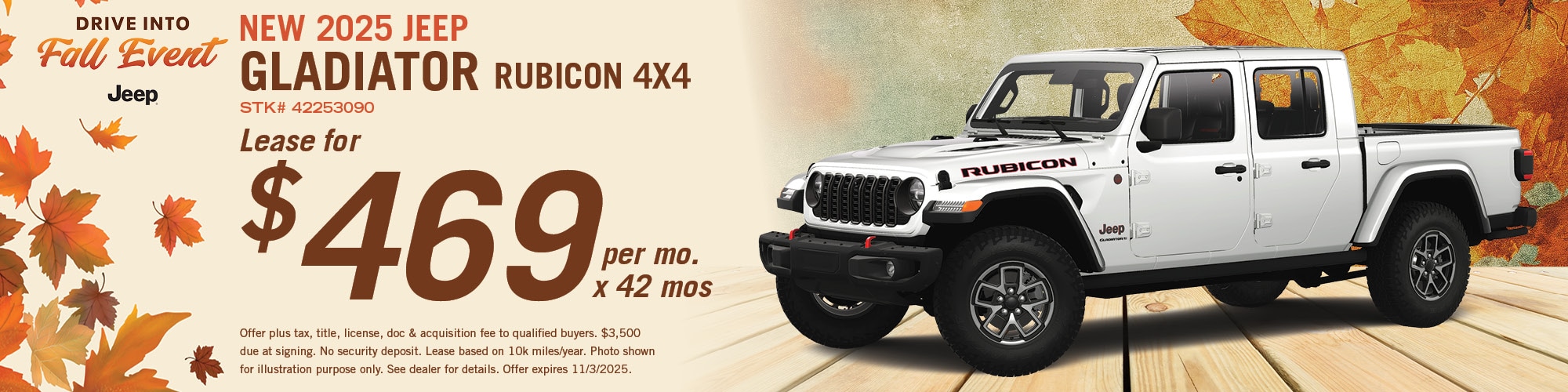 2025 Jeep Gladiator Rubicon Offer | Hugh White CDJR