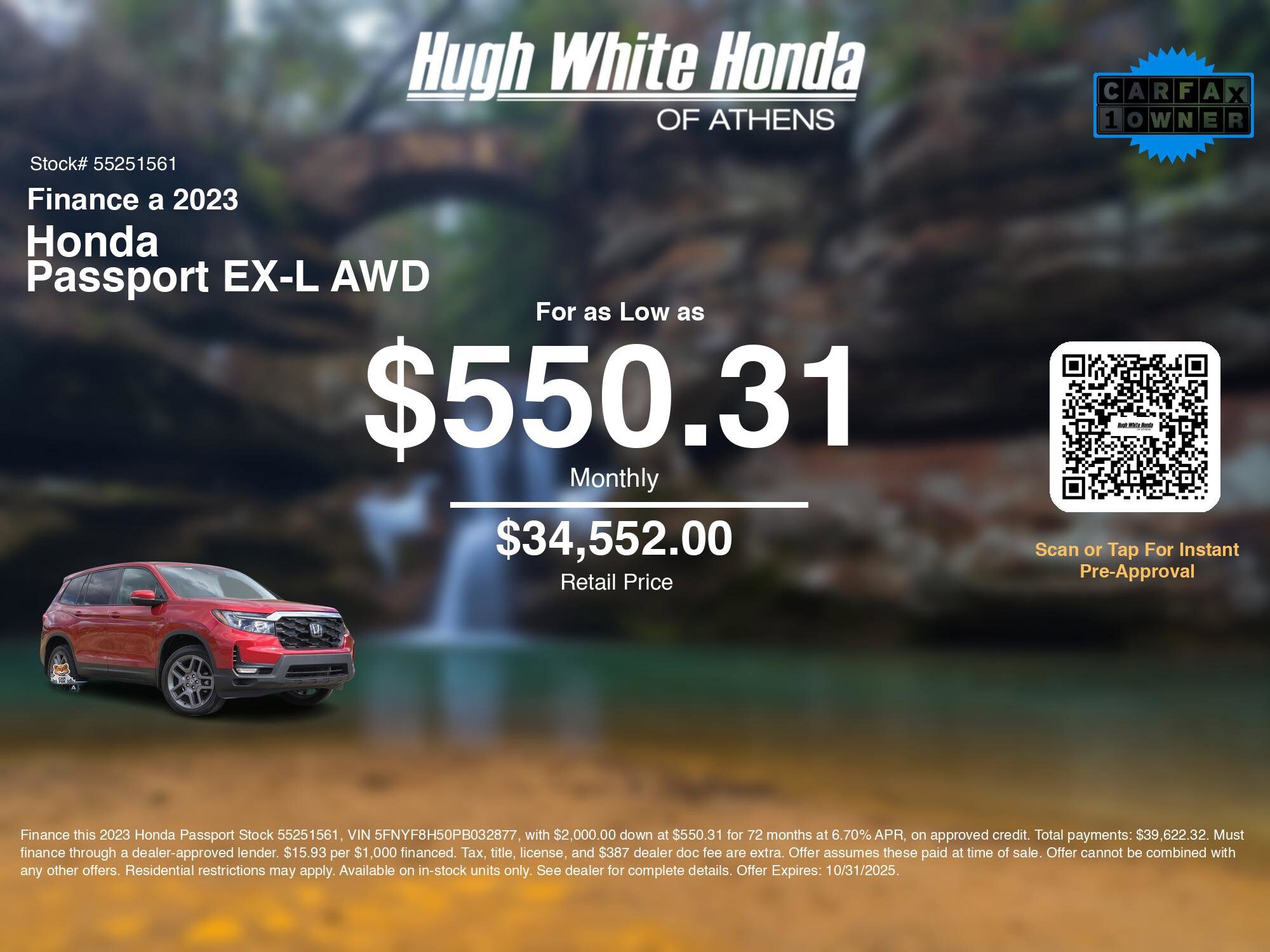 2023 Honda Passport EX-L photo 2