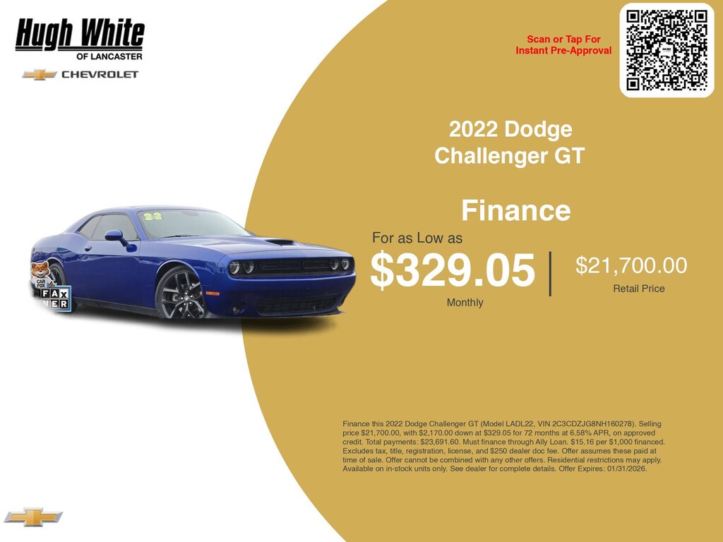 Used 2022 Dodge Challenger GT Car