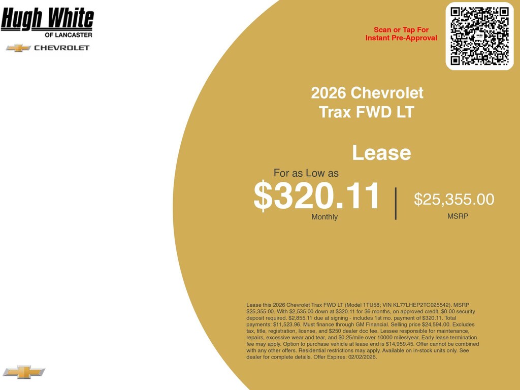 New 2026 Chevrolet Trax LT SUV